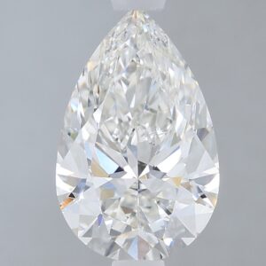 1.42 carat, G colour, VS2 clarity, Pear shape, Lab Grown Diamond.