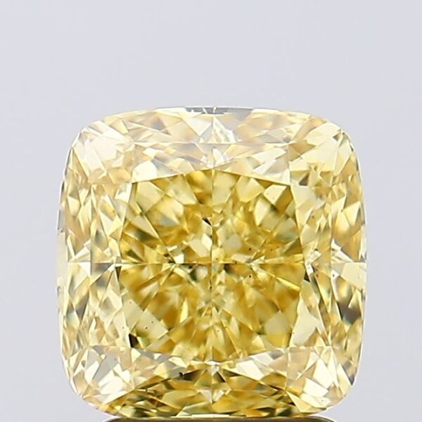 2.52 carat,  colour, VS1 clarity, Cushion shape, Lab Grown Diamond.