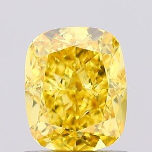 1.01 carat,  colour, SI1 clarity, Cushion shape, Lab Grown Diamond.