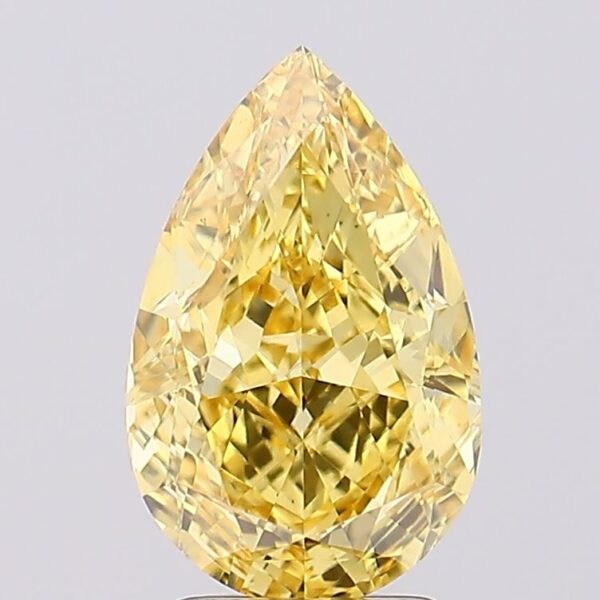 2.93 carat,  colour, VS2 clarity, Pear shape, Lab Grown Diamond.