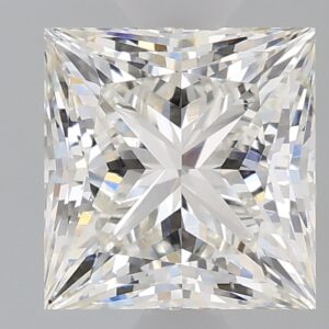 1.66 carat, G colour, VS2 clarity, Princess shape, Lab Grown Diamond.