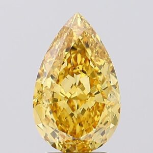 3.1 carat,  colour, VS1 clarity, Pear shape, Lab Grown Diamond.