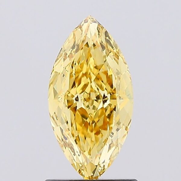 1.12 carat,  colour, VS1 clarity, Marquise shape, Lab Grown Diamond.