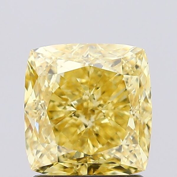 1.73 carat,  colour, VS1 clarity, Cushion shape, Lab Grown Diamond.