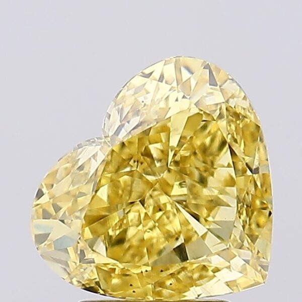 3.23 carat,  colour, SI1 clarity, Heart shape, Lab Grown Diamond.
