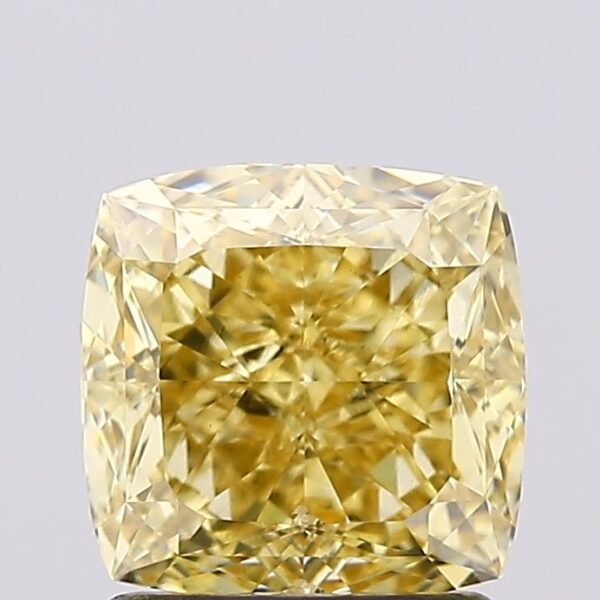 1.51 carat,  colour, SI1 clarity, Cushion shape, Lab Grown Diamond.