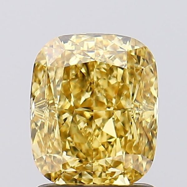 1.73 carat,  colour, VS2 clarity, Cushion shape, Lab Grown Diamond.
