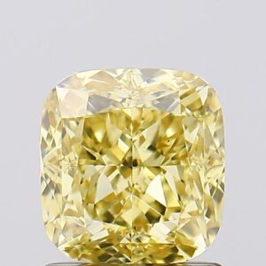1.34 carat,  colour, VS1 clarity, Cushion shape, Lab Grown Diamond.