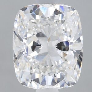1.65 carat, F colour, VS1 clarity, Cushion shape, Lab Grown Diamond.