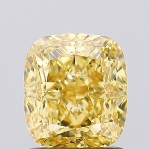 1.61 carat,  colour, VS1 clarity, Cushion shape, Lab Grown Diamond.