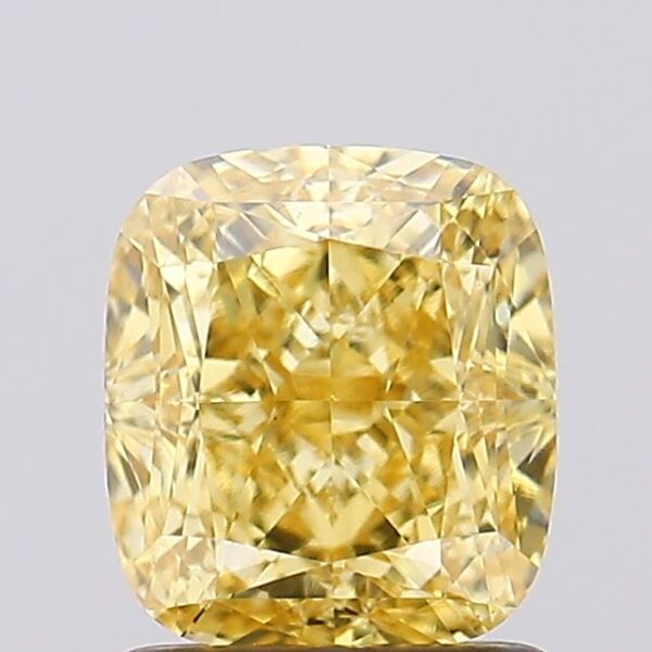 1.61 carat,  colour, VS1 clarity, Cushion shape, Lab Grown Diamond.