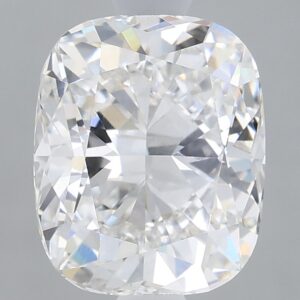 1.62 carat, F colour, VVS2 clarity, Cushion shape, Lab Grown Diamond.