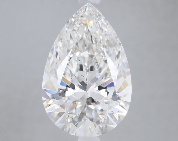 3.36 carat, F colour, VS2 clarity, Pear shape, Lab Grown Diamond.