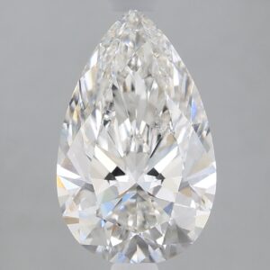 1.7 carat, G colour, VS1 clarity, Pear shape, Lab Grown Diamond.