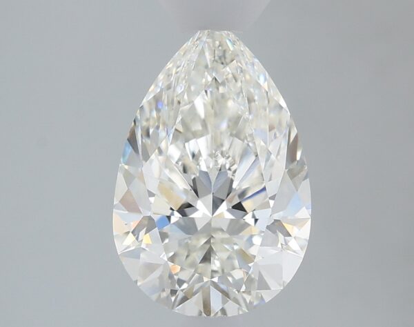 1.37 carat, F colour, VVS1 clarity, Pear shape, Lab Grown Diamond.
