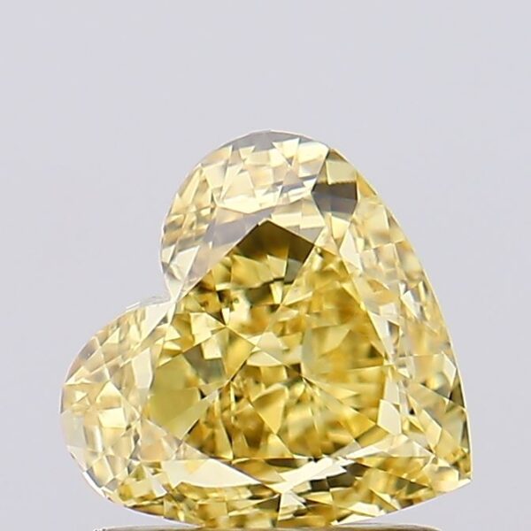 1.13 carat,  colour, VS2 clarity, Heart shape, Lab Grown Diamond.