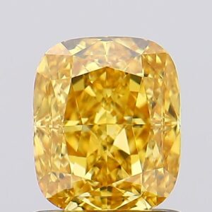 1.27 carat,  colour, VS1 clarity, Cushion shape, Lab Grown Diamond.