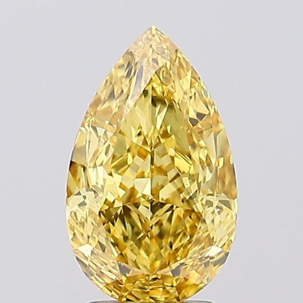 2.79 carat,  colour, VS2 clarity, Pear shape, Lab Grown Diamond.