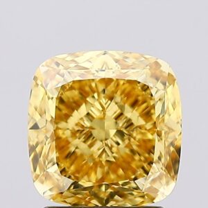 2.09 carat,  colour, VS1 clarity, Cushion shape, Lab Grown Diamond.