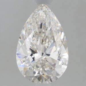 1.66 carat, F colour, VS2 clarity, Pear shape, Lab Grown Diamond.