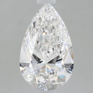1.09 carat, E colour, IF clarity, Pear shape, Lab Grown Diamond.