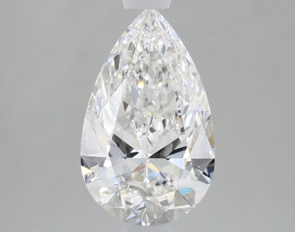 1.09 carat, E colour, IF clarity, Pear shape, Lab Grown Diamond.