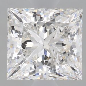 1.66 carat, F colour, VS2 clarity, Princess shape, Lab Grown Diamond.