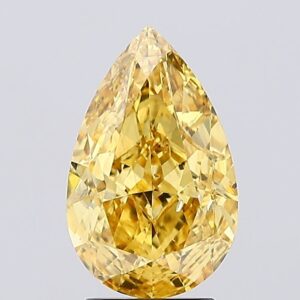 3.05 carat,  colour, SI1 clarity, Pear shape, Lab Grown Diamond.