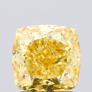 2.03 carat,  colour, VS2 clarity, Cushion shape, Lab Grown Diamond.