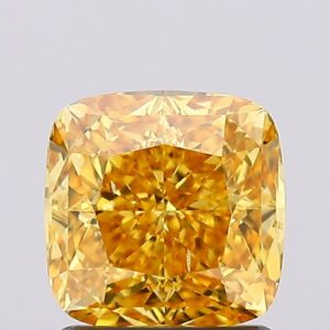 1.5 carat,  colour, VS2 clarity, Cushion shape, Lab Grown Diamond.