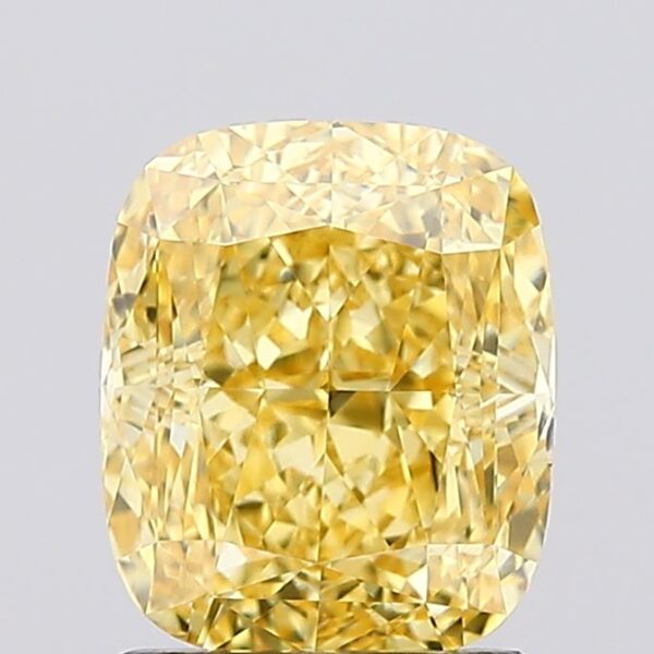 1.69 carat,  colour, VS2 clarity, Cushion shape, Lab Grown Diamond.