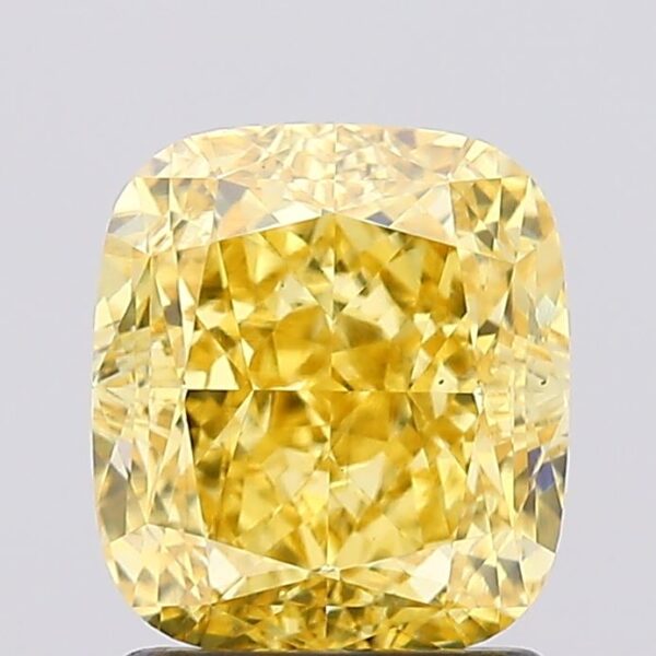 1.85 carat,  colour, VS1 clarity, Cushion shape, Lab Grown Diamond.