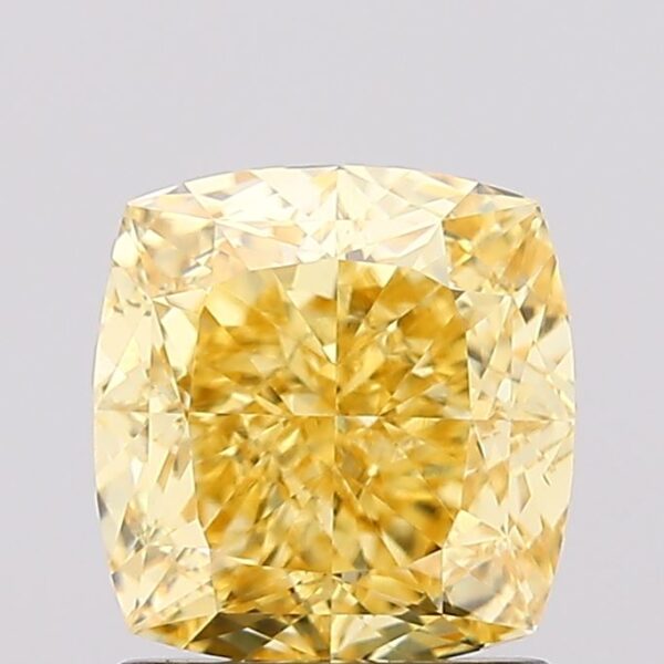 1.52 carat,  colour, VS1 clarity, Cushion shape, Lab Grown Diamond.