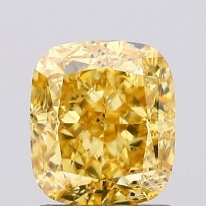 1.51 carat,  colour, SI1 clarity, Cushion shape, Lab Grown Diamond.