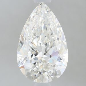 1.66 carat, F colour, VS1 clarity, Pear shape, Lab Grown Diamond.