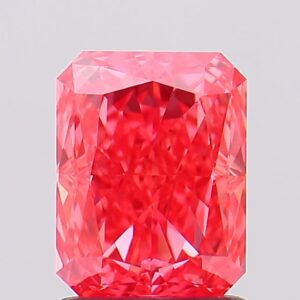 1.66 carat,  colour, VS2 clarity, Radiant shape, Lab Grown Diamond.