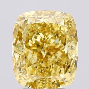 4.14 carat,  colour, SI1 clarity, Cushion shape, Lab Grown Diamond.