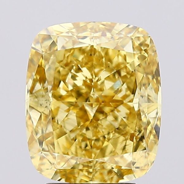 4.14 carat,  colour, SI1 clarity, Cushion shape, Lab Grown Diamond.