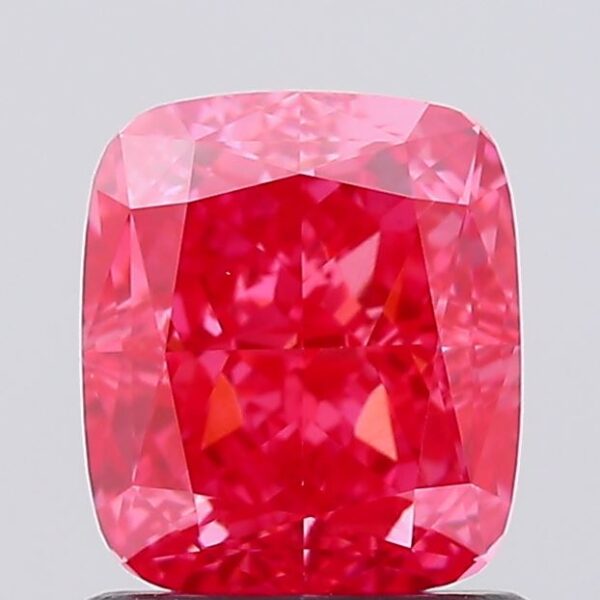 1.3 carat,  colour, VVS2 clarity, Cushion shape, Lab Grown Diamond.