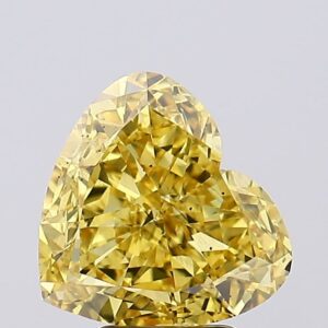 4.54 carat,  colour, SI2 clarity, Heart shape, Lab Grown Diamond.