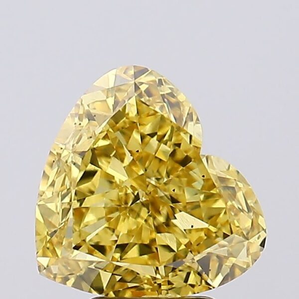 4.54 carat,  colour, SI2 clarity, Heart shape, Lab Grown Diamond.