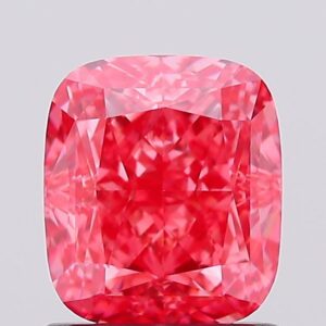 1.31 carat,  colour, VVS2 clarity, Cushion shape, Lab Grown Diamond.