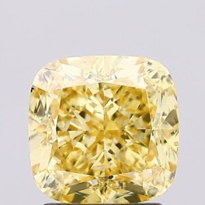 1.96 carat,  colour, VS2 clarity, Cushion shape, Lab Grown Diamond.