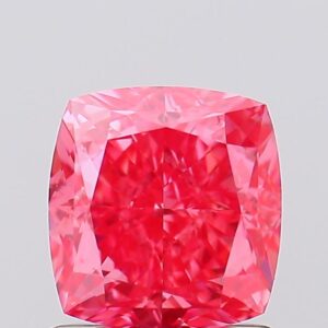1.36 carat,  colour, VS1 clarity, Cushion shape, Lab Grown Diamond.
