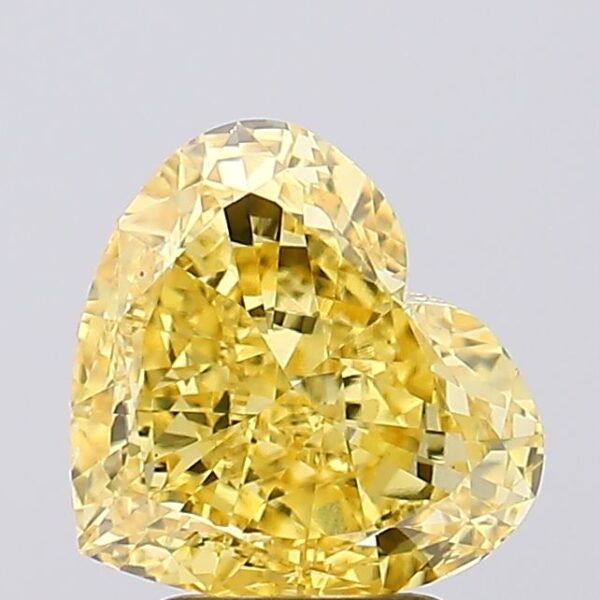 3.53 carat,  colour, VS2 clarity, Heart shape, Lab Grown Diamond.