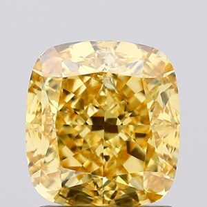 1.55 carat,  colour, SI1 clarity, Cushion shape, Lab Grown Diamond.