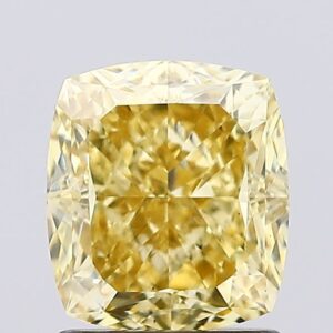 1.63 carat,  colour, VS1 clarity, Cushion shape, Lab Grown Diamond.