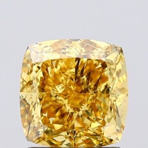 1.52 carat,  colour, SI1 clarity, Cushion shape, Lab Grown Diamond.