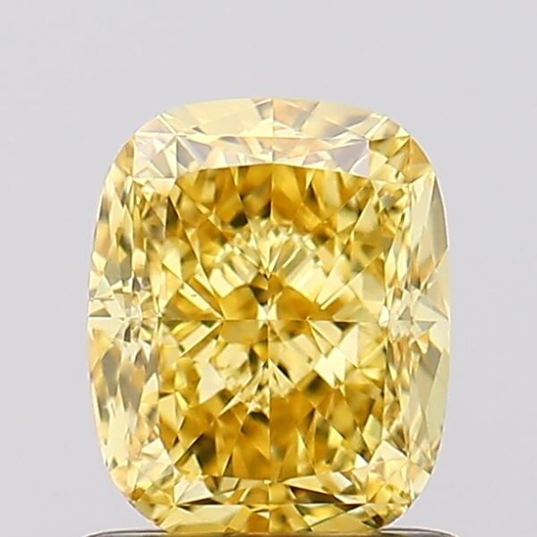 1.23 carat,  colour, VS2 clarity, Cushion shape, Lab Grown Diamond.