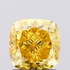 1.5 carat,  colour, VS1 clarity, Cushion shape, Lab Grown Diamond.